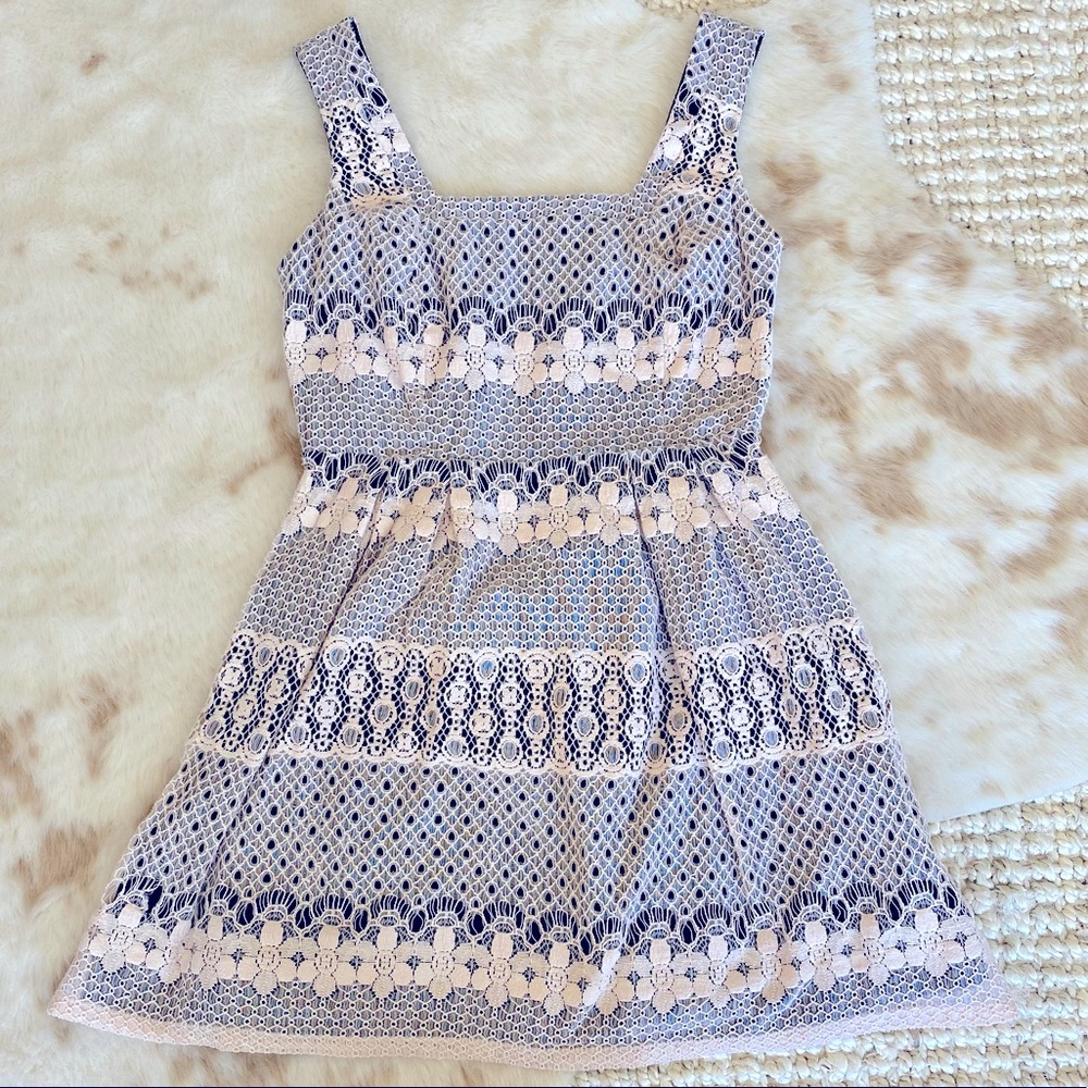 Cotton lace dress Anthropologie style